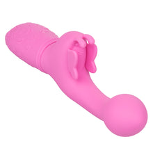 Load image into Gallery viewer, Rechargeable Butterfly Kiss Vibrator In Pink