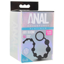 Load image into Gallery viewer, Anal Adventures Platinum Silicone Anal Beads In Black