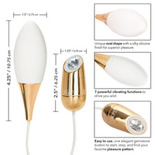 Load image into Gallery viewer, Callie Vibrating Mini Massager In White &amp; Gold
