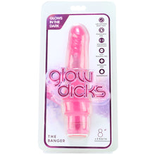 Load image into Gallery viewer, Glow Dicks 8 Inch The Banger Vibe In Pink
