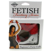 Load image into Gallery viewer, Fetish Fantasy Beginners Furry Cuffs In Red
