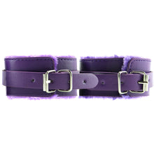 Load image into Gallery viewer, Ouch! Premium Plush Wrist Cuffs In Purple
