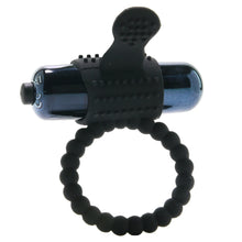 Load image into Gallery viewer, Fantasy C-Ringz Vibrating Silicone Super Ring In Black
