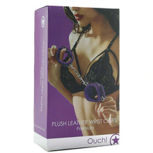 Load image into Gallery viewer, Ouch! Premium Plush Wrist Cuffs In Purple
