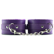 Load image into Gallery viewer, Ouch! Premium Plush Wrist Cuffs In Purple
