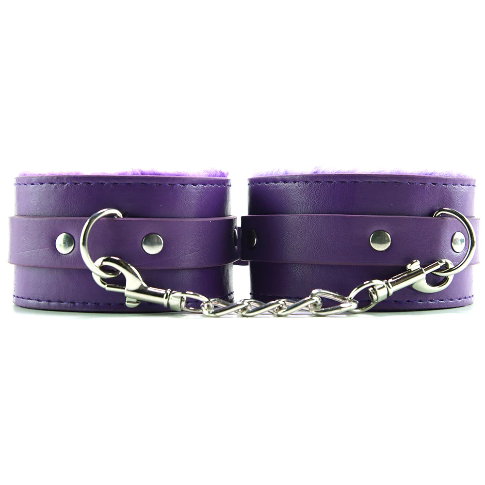 Ouch! Premium Plush Wrist Cuffs In Purple